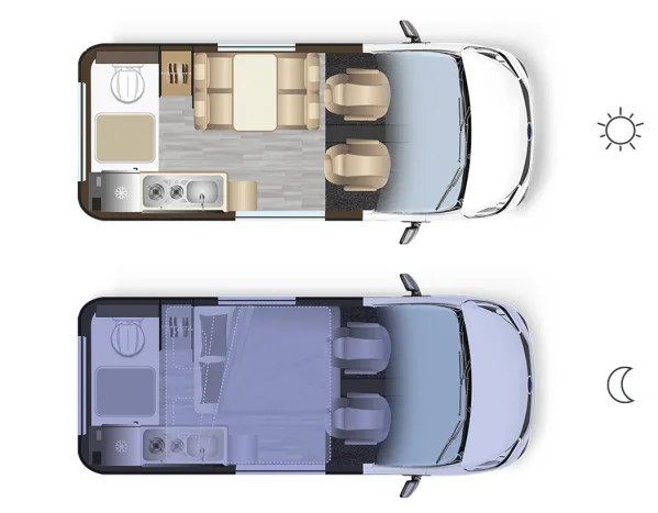 Tagesgrundriss Dreamer Select Cap Land Trail