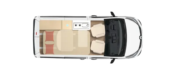 Tagesgrundriss Bürstner Playa C 500