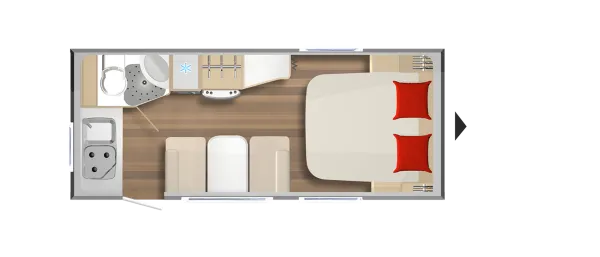 Tagesgrundriss Bürstner Premio 470 TS