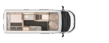 Grundriss Tag Knaus BoxLife Pro 600 STREET 60 Years Mietfahrzeug Verfügbar 11.2026