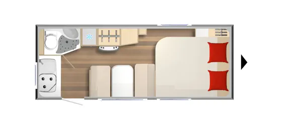Tagesgrundriss Bürstner Premio Life 480 TS