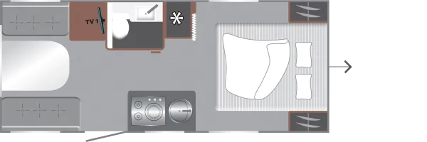 Tagesgrundriss LMC Videro 450 D Tagesgrundriss LMC Videro 450 D