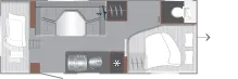 Grundriss Tag LMC Videro 580 K Mit Mover - Sofort Verfügbar!