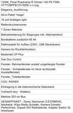 Bild 11 Pössl D-Line Roadcamp R Markise Radio/Navi/Rückfahrkam