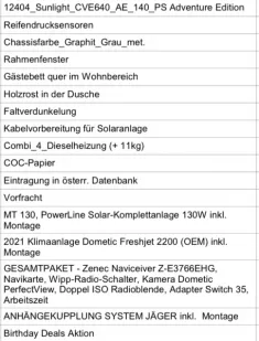 Bild 12 Sunlight Camper Van Cliff 640 Adventure Edition Klima Solar, Markise, AHK