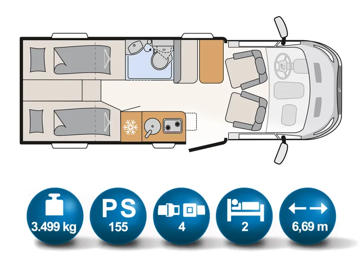 Fahrzeugbild Dethleffs GLOBEBUS GO T45 #12
