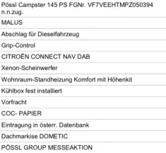 Bild 9 Pössl Campster 145 Solar, Standheizung, Kühlschra