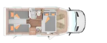 Grundriss Nacht Weinsberg CaraCompact 640 MEG Suite EDITION [PEPPER] *AUTOM*4.2T*Ersparnis 30.762€*