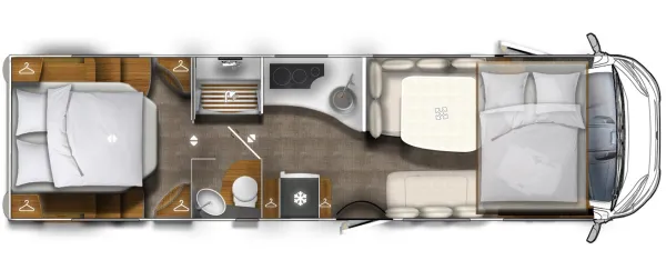 Tagesgrundriss Eura Mobil Integra 890 QB