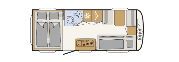 Tagesgrundriss Dethleffs c' go up 525 KR Tagesgrundriss Dethleffs c' go up 525 KR