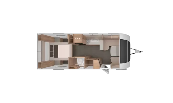 Tagesgrundriss Knaus Südwind 650 UX