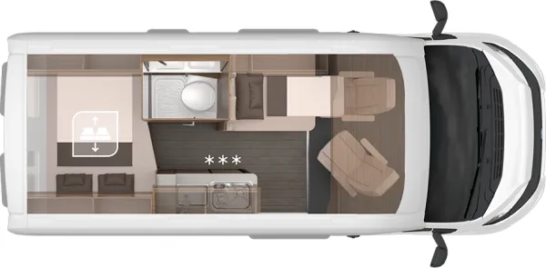 Nachtgrundriss Knaus BoxLife 540 MQ
