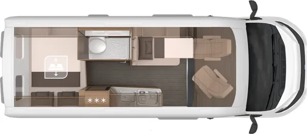 Nachtgrundriss Knaus BoxLife 600 MQ