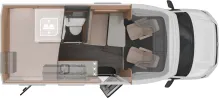 Grundriss Tag Knaus Tourer CUV 500 MQ VK06 -Top-Preis! VW T6,Hubdach