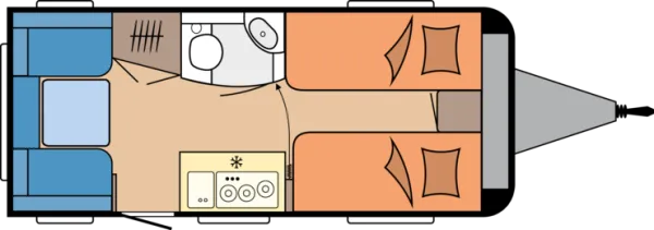 Tagesgrundriss Hobby OnTour 460 DL