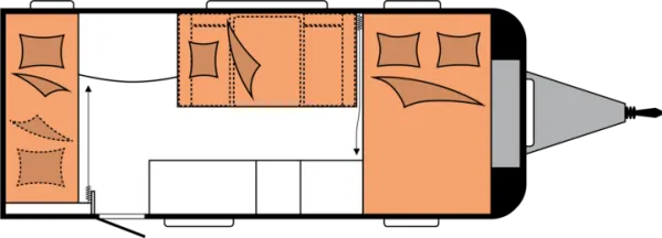 Nachtgrundriss Hobby De Luxe 490 KMF