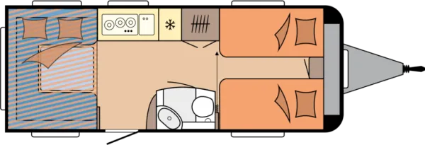 Tagesgrundriss Hobby De Luxe 515 UHL