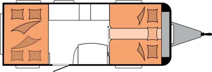 Grundriss Nacht Hobby De Luxe 515 UHL