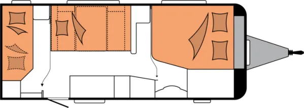 Nachtgrundriss Hobby De Luxe 560 KMFe Nachtgrundriss Hobby De Luxe 560 KMFe