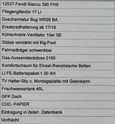 Bild 12 Fendt Bianco 390 FH Topausstattung