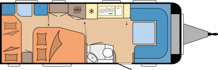 Grundriss Tag Hobby Prestige 650 KFU