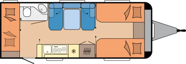 Tagesgrundriss Hobby Maxia 595 KML Tagesgrundriss Hobby Maxia 595 KML