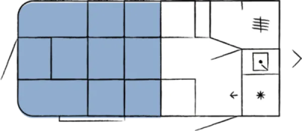 Nachtgrundriss Hobby Beachy 450