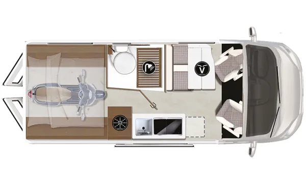 Tagesgrundriss Karmann Mobil Davis 630 Lifestyle