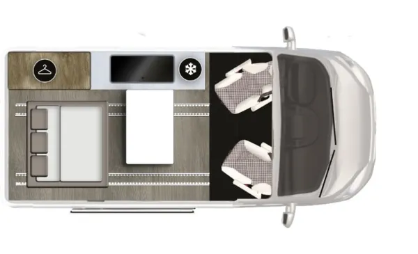 Tagesgrundriss Karmann Mobil Duncan 500