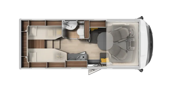 Grundriss Tag Laika Ecovip H 2109 *Automatik*Markise*RFK*Navi*