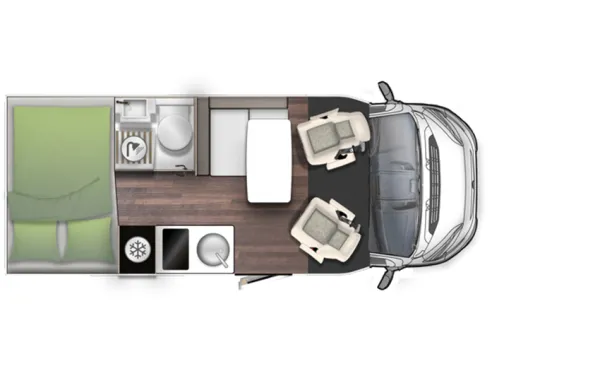 Tagesgrundriss Forster T Coupe 599 HB