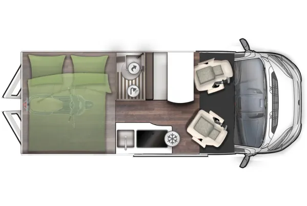 Tagesgrundriss Forster V 599 CB Vantasy Tagesgrundriss Forster V 599 CB Vantasy