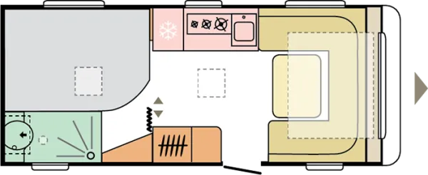 Tagesgrundriss Adria Adora 522 UP