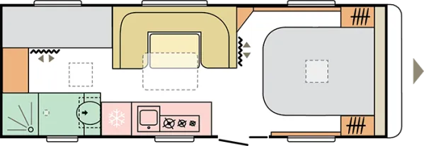 Tagesgrundriss Adria Alpina 663 PT
