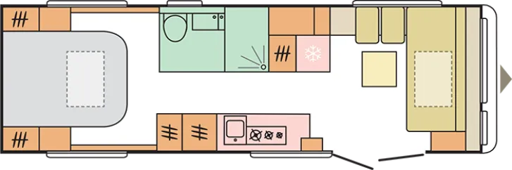 Grundriss Tag Adria Astella 754 DP - NEU - Verfügbar ab 03/2026