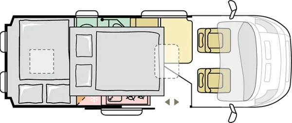 Nachtgrundriss Adria Twin Sports 600 SPB Nachtgrundriss Adria Twin Sports 600 SPB