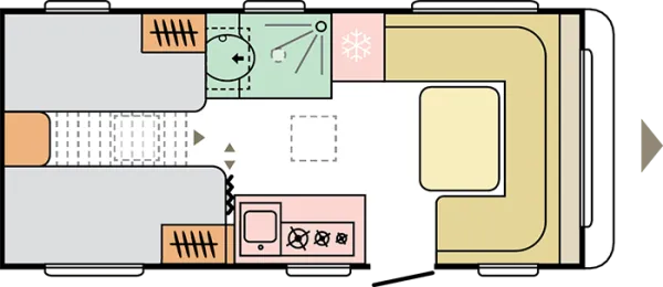Tagesgrundriss Adria Altea 502 UL