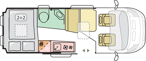 Nachtgrundriss Adria Twin Twin 600 SPB Family