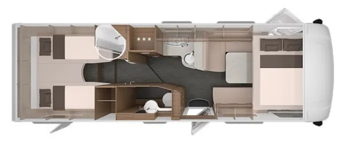 Grundriss Nacht Knaus LIVE / L!VE I 900 LEG