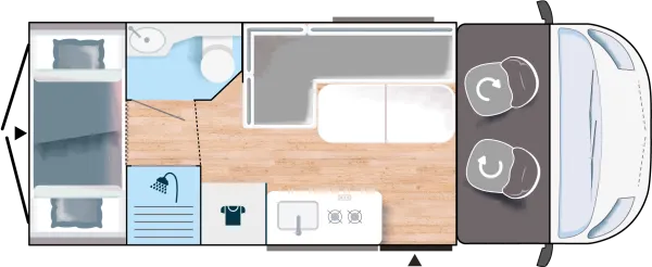 Tagesgrundriss Chausson Vans F&S Line