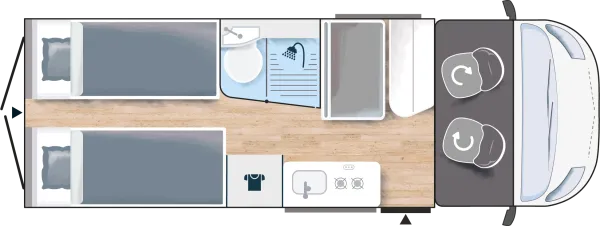 Tagesgrundriss Chausson Vans V697 Sport Line