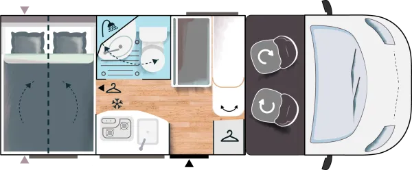 Tagesgrundriss Chausson S-Teilintegrierte S514 Sport Line