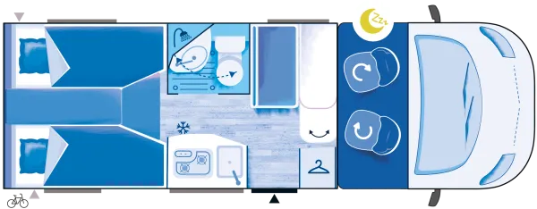 Nachtgrundriss Chausson S-Teilintegrierte S697 First Line