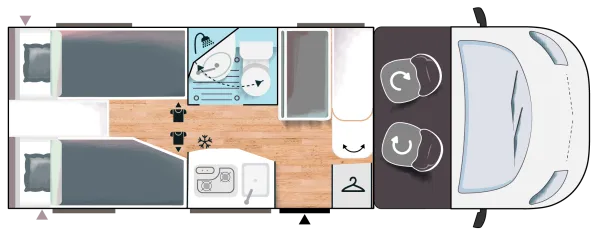 Tagesgrundriss Chausson S-Teilintegrierte S697 Sport Line