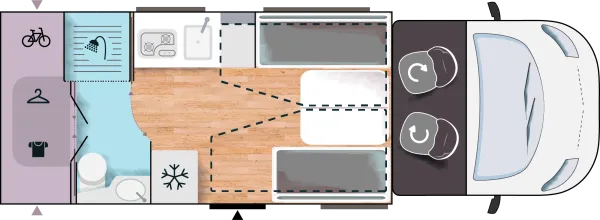 Tagesgrundriss Chausson Teilintegrierte 630 First Line