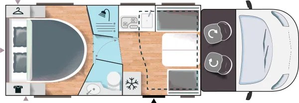 Tagesgrundriss Chausson Teilintegrierte 788 First Line