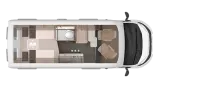 Grundriss Tag Knaus BoxLife 600 ME Platinum Selection * 8 - Gang Wandler Automatik