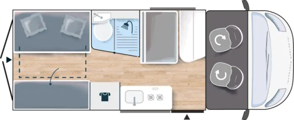 Tagesgrundriss Challenger Van V114L Break Edition Tagesgrundriss Challenger Van V114L Break Edition