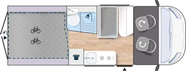 Tagesgrundriss Challenger Van V210 Sport Edition