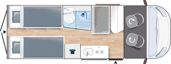 Tagesgrundriss Challenger Van V217 Sport Edition